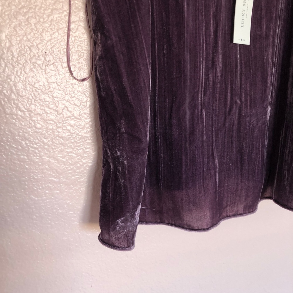 LUCKY BRAND | BRAND NEW VELOUR PURPLE TANK - Picture 3 of 5
